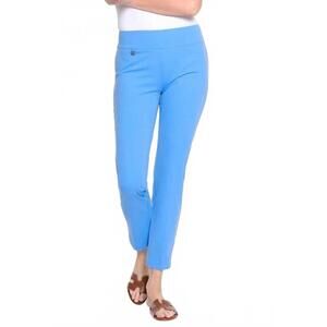 NEW MULTIPLES pull on ankle pant in french blue